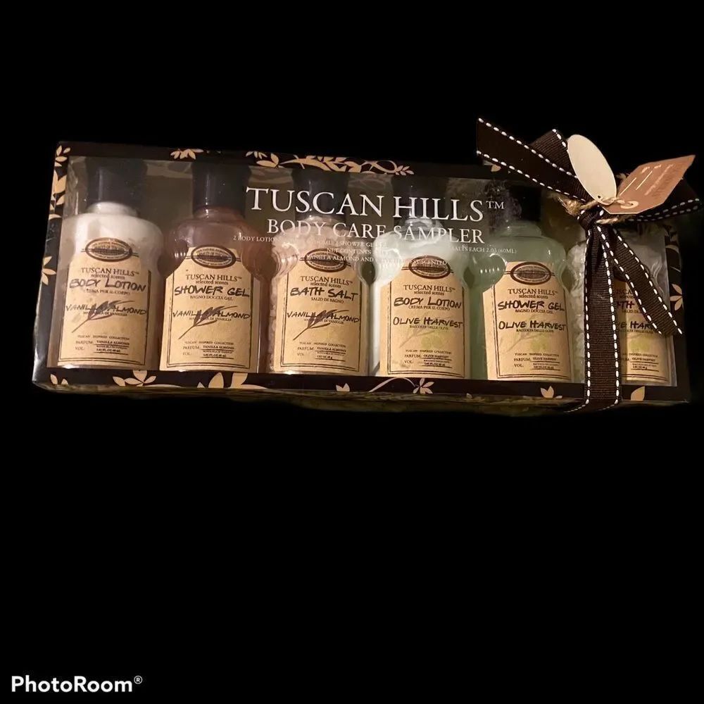 Bath Gel Lotion 5 Piece Sampler Set Tuscan Hills NIP